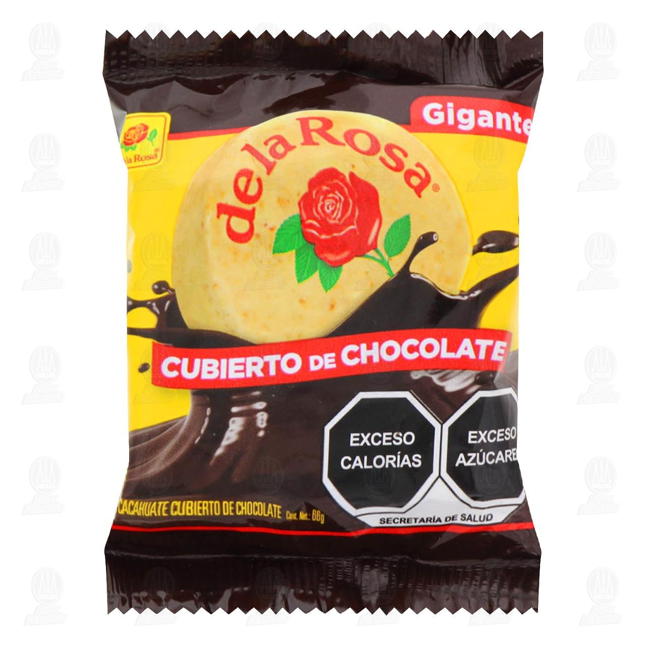 Dulce de la Rosa Gigante de Cacahuate Cubierto con Chocolate, 66 gr. Dulce de la Rosa Gigante de Cacahuate Cubierto con Chocolate, 66 gr.