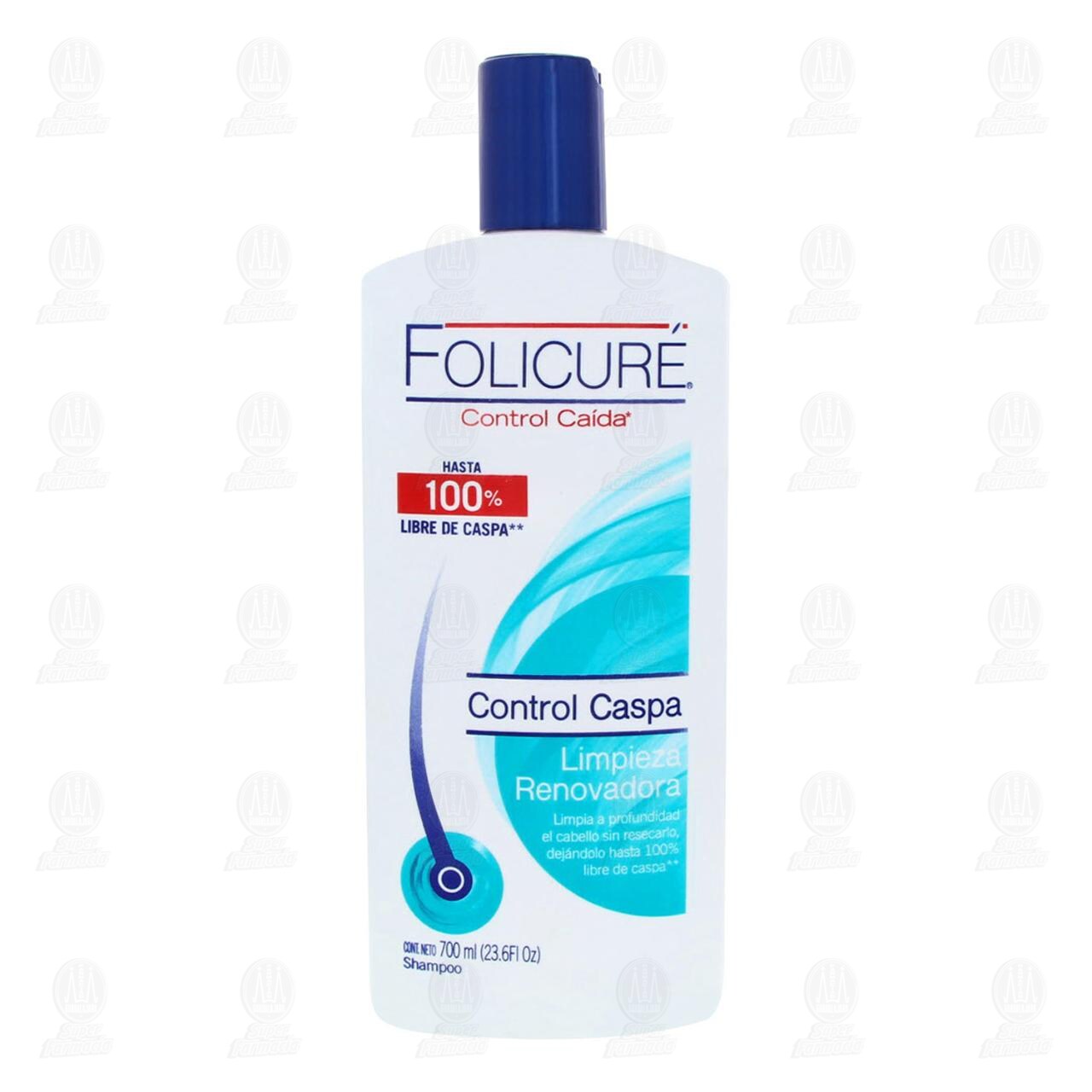 Shampoo Folicur&eacute; Control Caspa Limpieza Renovadora, 700 ml. image number 1