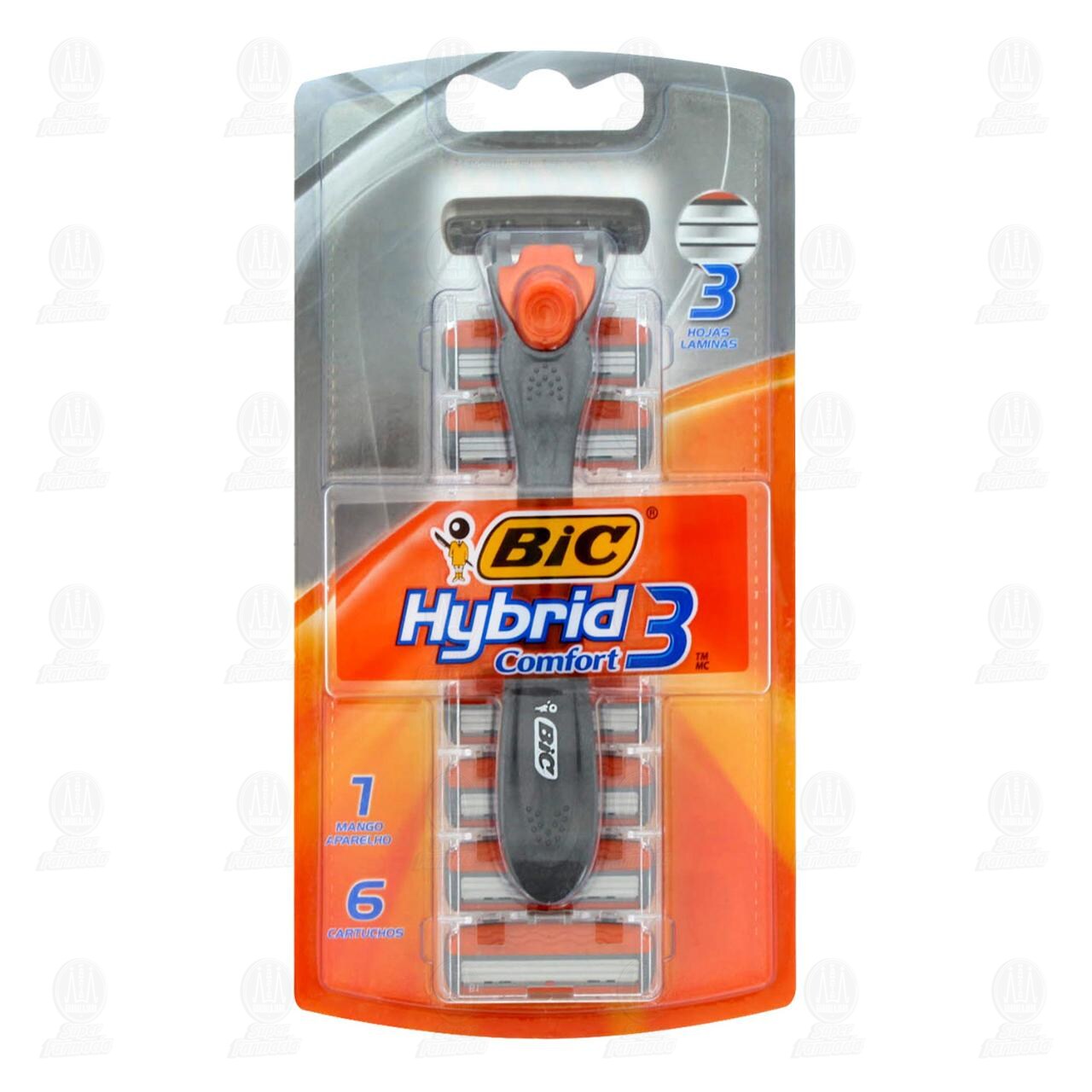 Máquina para Afeitar Bic Hybrid 3 Comfort, 7 pzas.