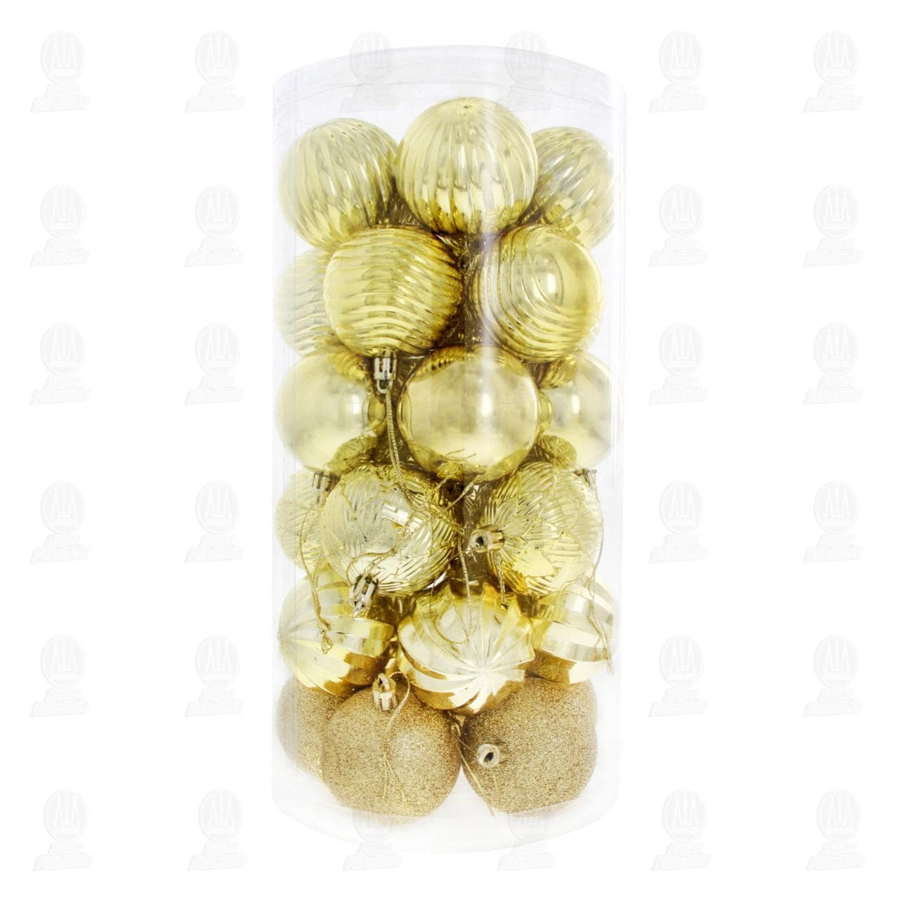 Imagen para Esferas Navideñas Bridgeco Color Oro, 30 pzas.