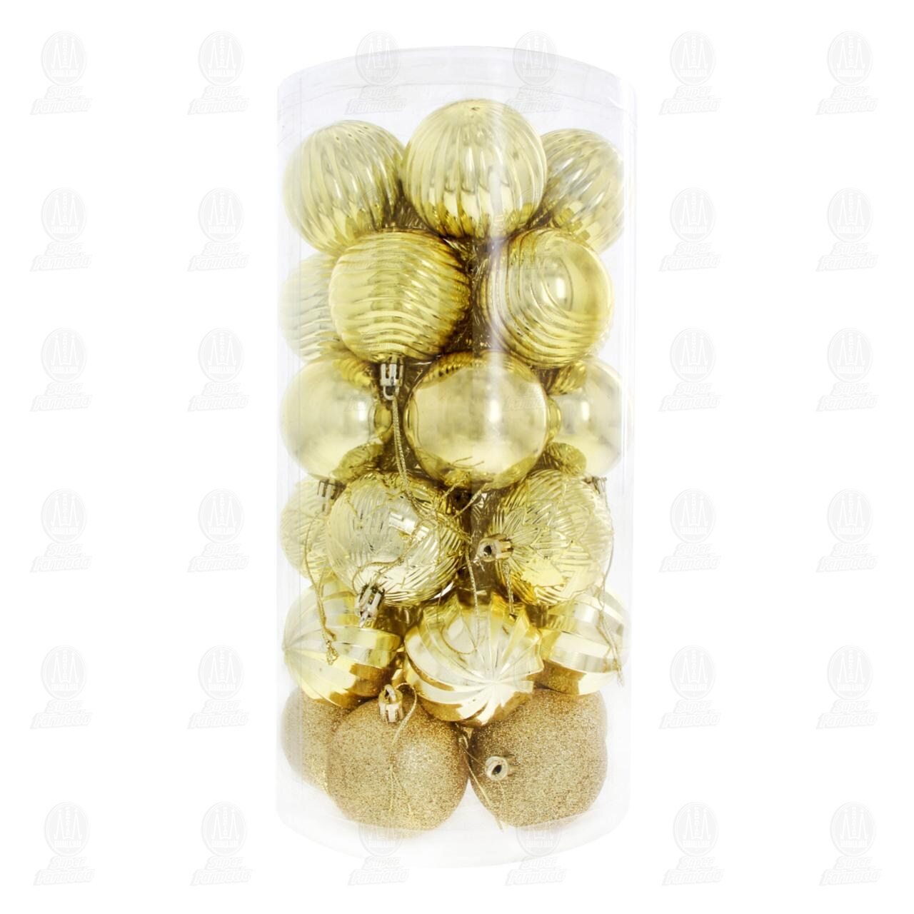 Esferas Navideñas Bridgeco Color Oro, 30 pzas. image number 0