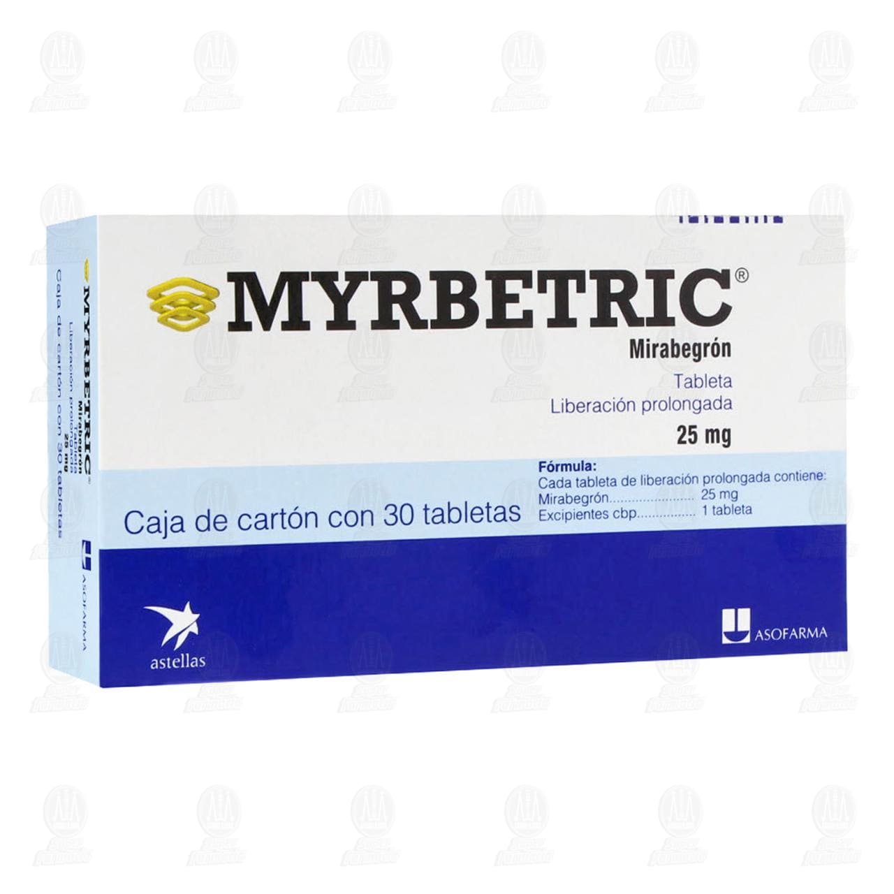 Myrbetric 25 mg, 30 Tabletas.