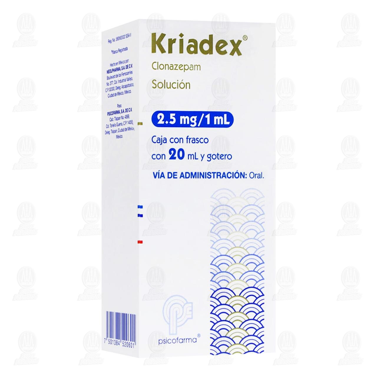Kriadex 2.5mg/1ml Soluci&oacute;n, 20 ml. image number 0