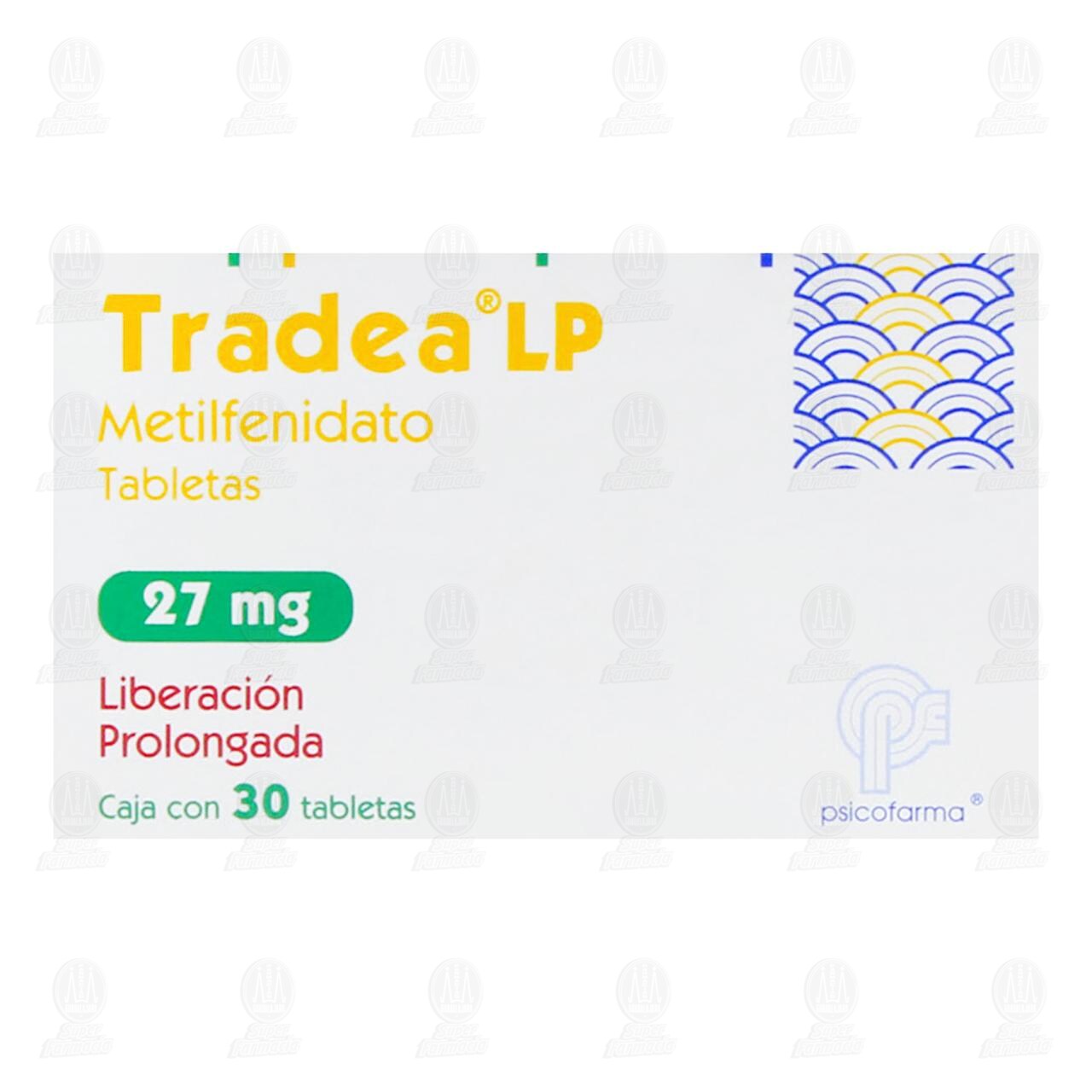 Tradea LP 27 mg, 30 Tabletas. image number 1