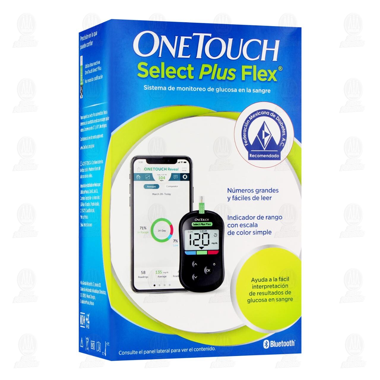 One Touch Select Plus Flex Sistema de Monitoreo de Glucosa, 1 pza.