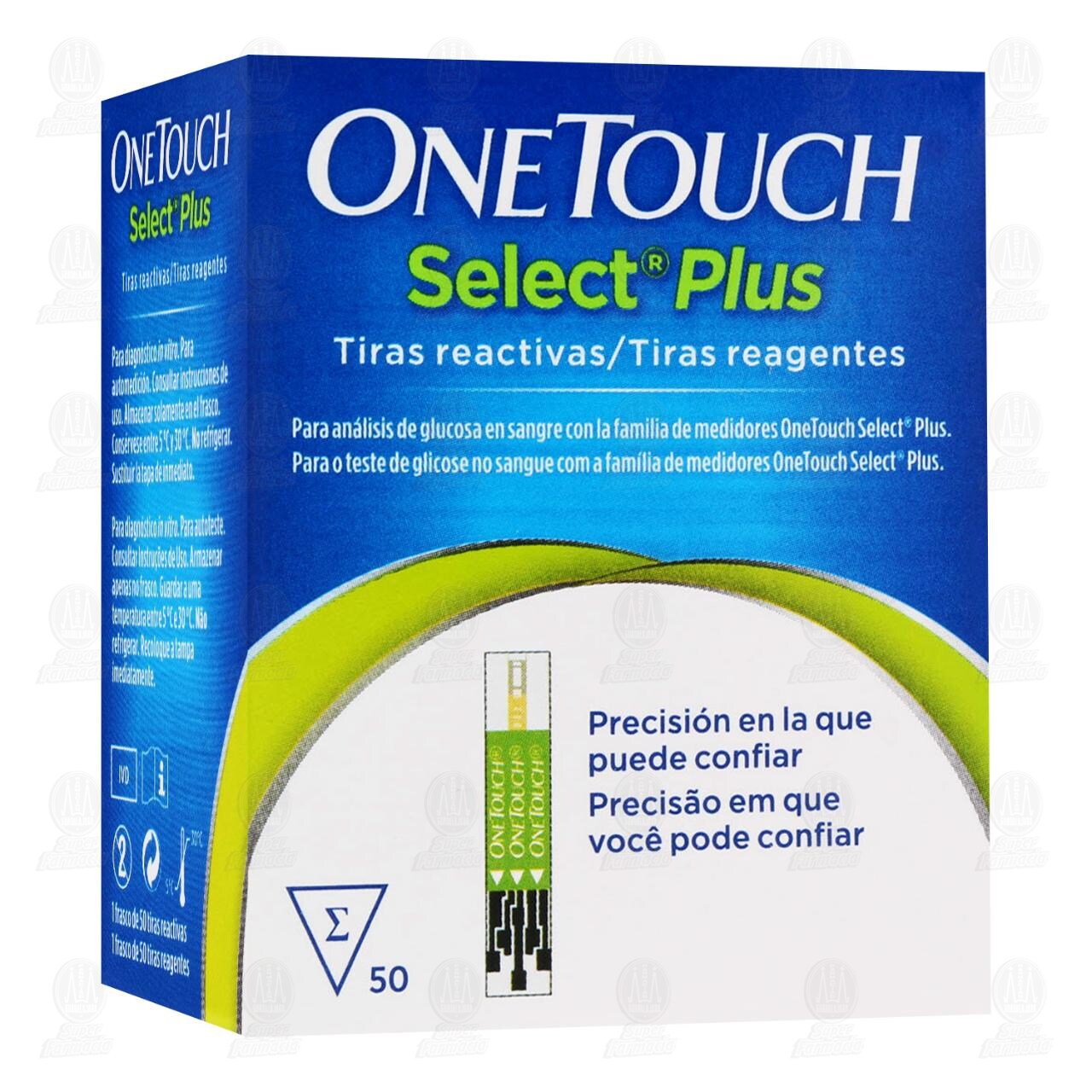 One Touch Select Plus Tiras Reactivas, 50 pzas. image number 0