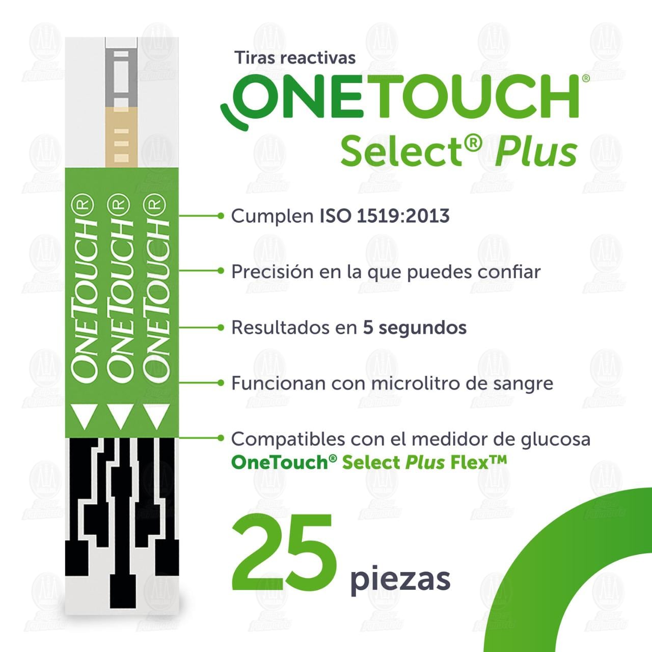 One Touch Select Plus Tiras Reactivas, 25 pzas. image number 2