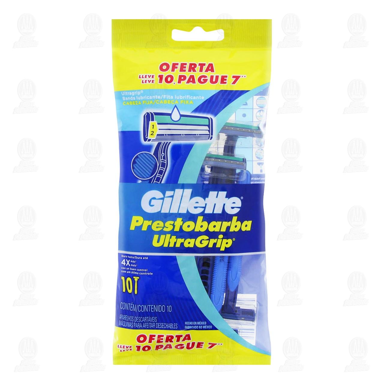 Imagen para Máquinas para Afeitar Gillette Prestobarba UltraGrip Desechables, 10 pzas.