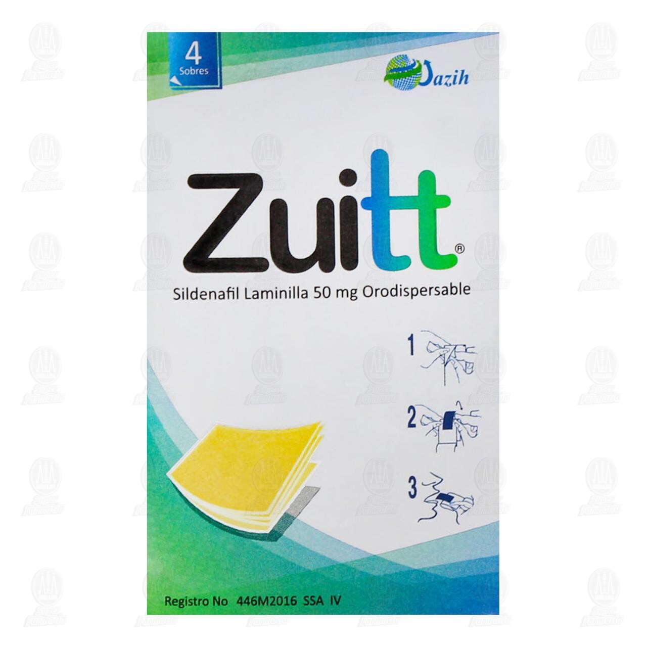 Zuitt 50 mg Laminilla Orodispersables, 4 Sobres. image number 2