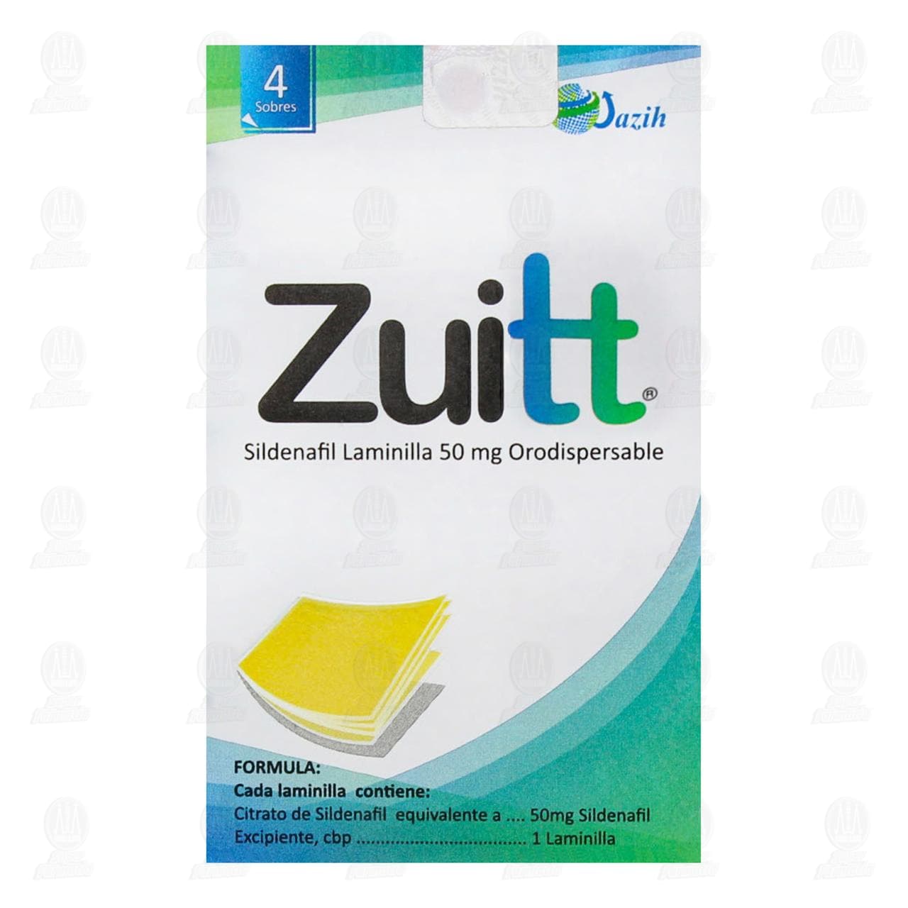 Zuitt 50 mg Laminilla Orodispersables, 4 Sobres. image number 1