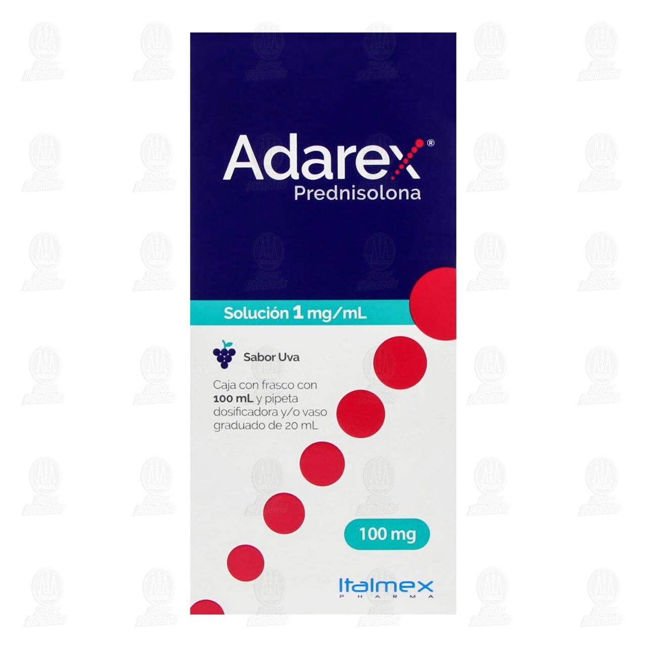 Adarex 1mg/ml Solución Sabor Uva, 100 mg. image number 1