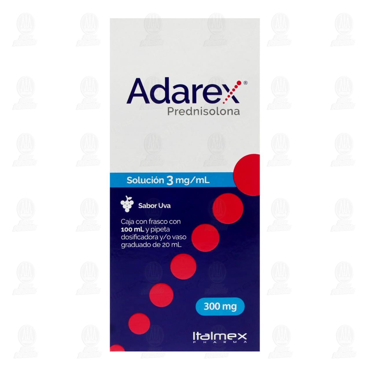 Adarex 3mg/ml Soluci&oacute;n Sabor Uva, 300 mg. image number 1
