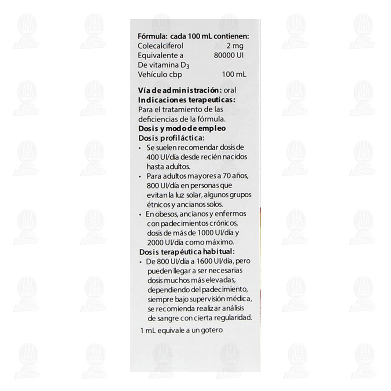 Valmetrol-3 800UI 2mg/100ml Solución, 30 ml. image number 2