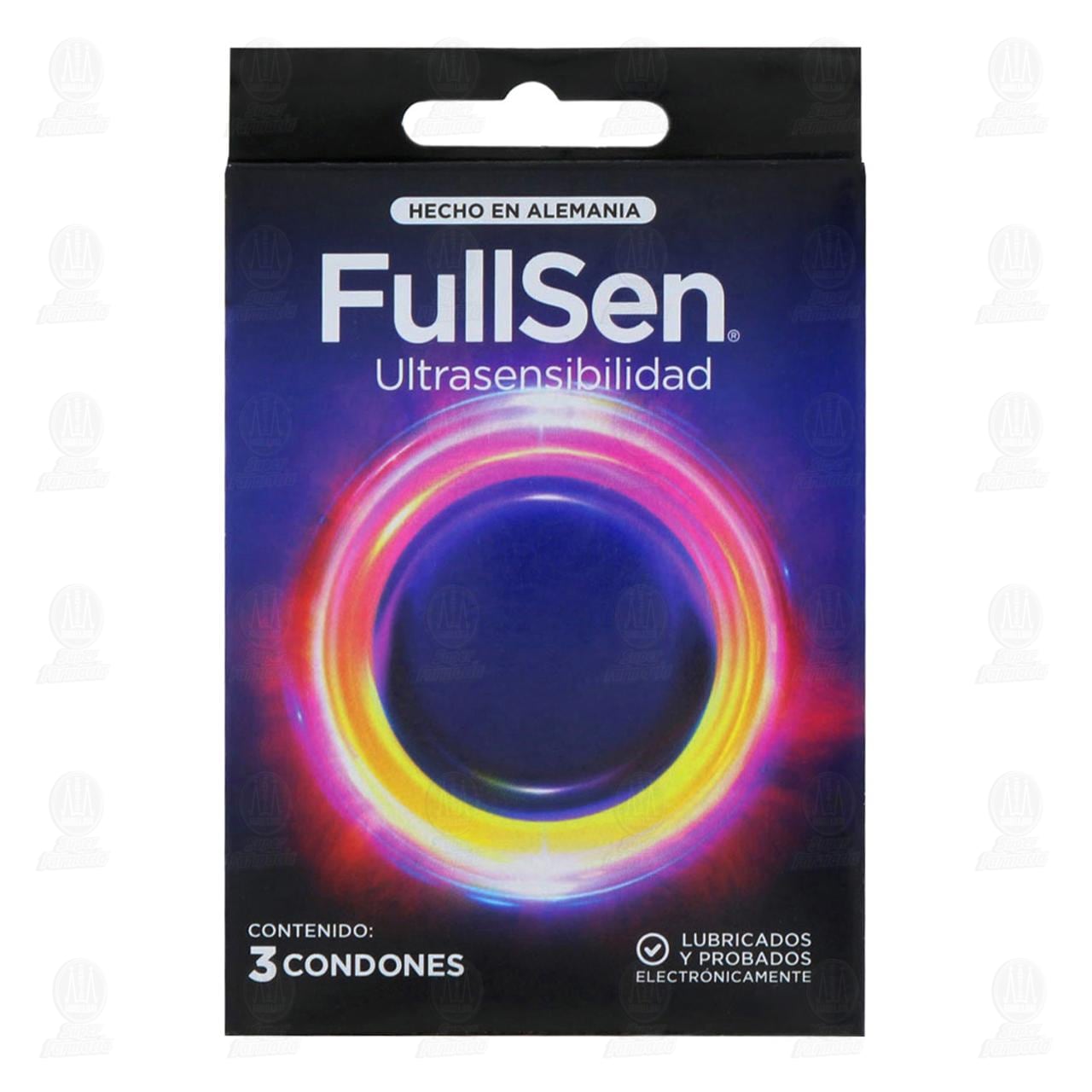 Imagen para Preservativo FullSen Ultrasensibilidad, 3 pzas.