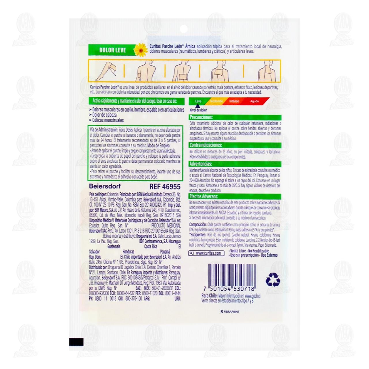 Parche Curitas Le&oacute;n &Aacute;rnica 12cm x 18cm, 1 pz. image number 1