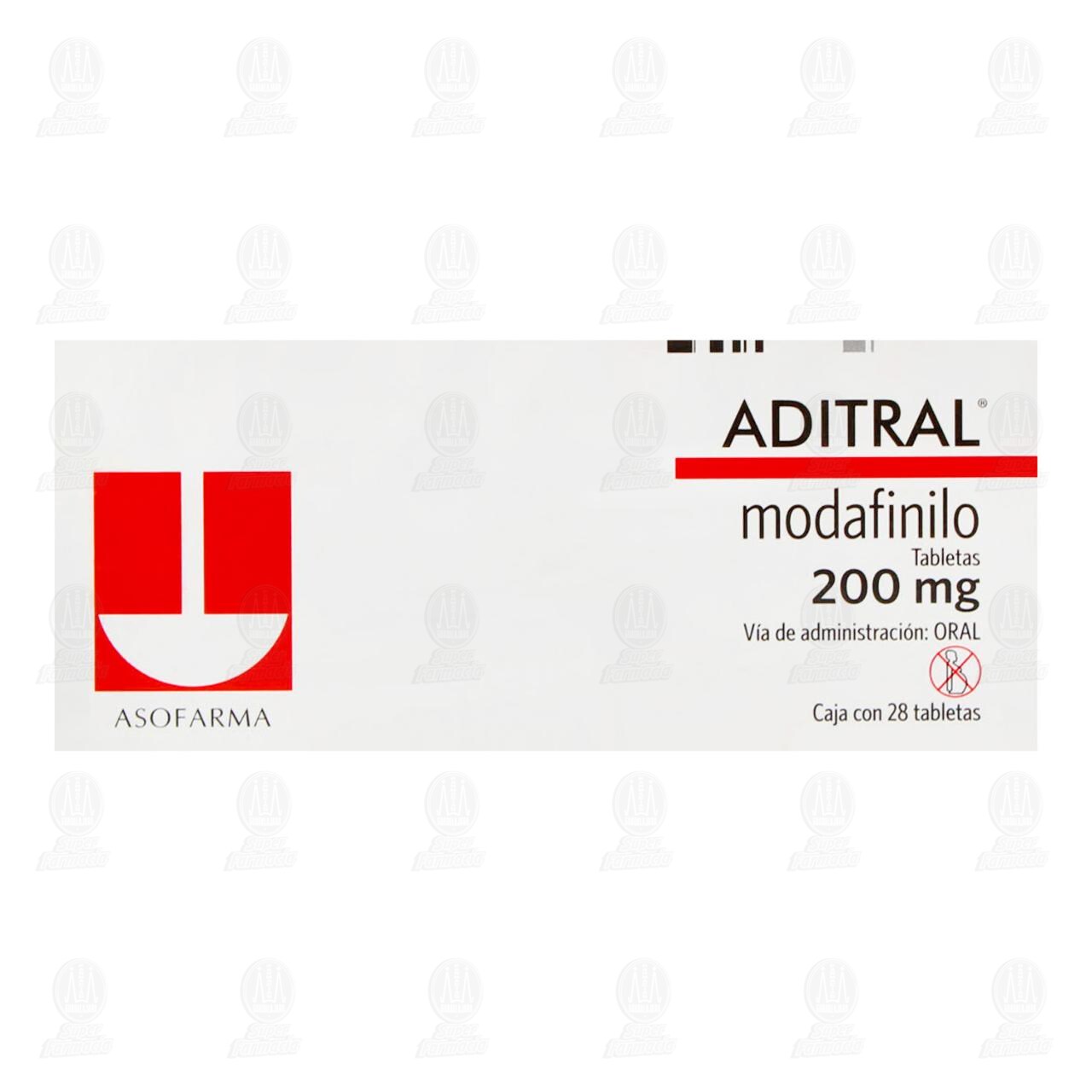 Aditral 200 mg, 28 Tabletas. image number 1