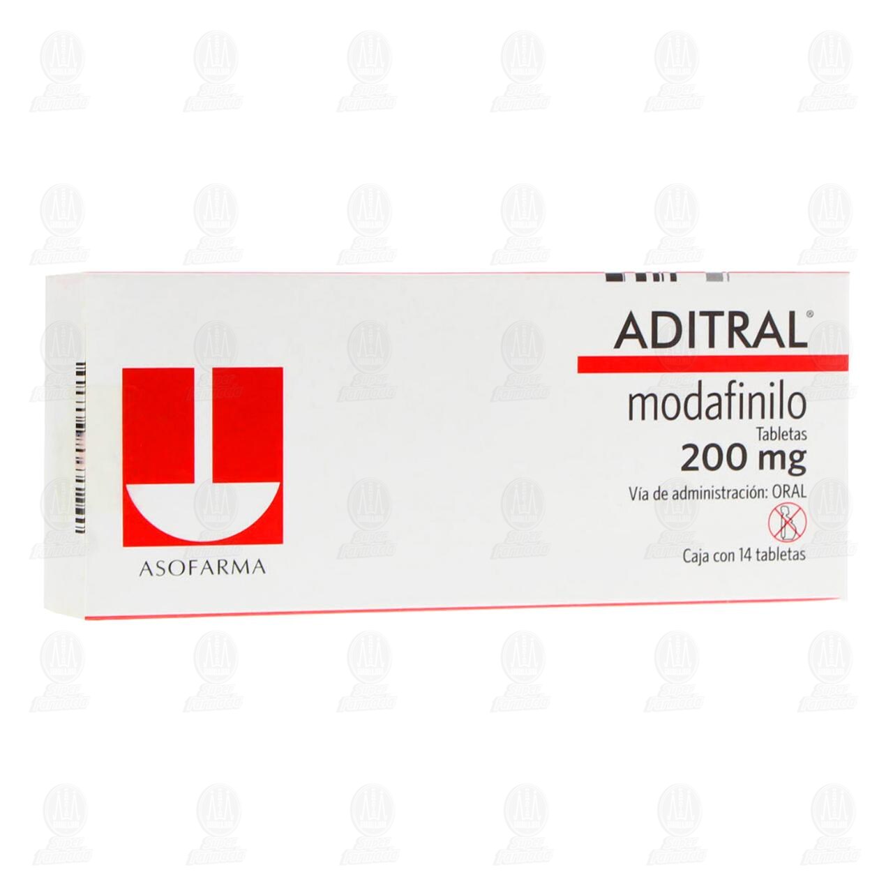 Aditral 200 mg, 14 Tabletas. image number 0