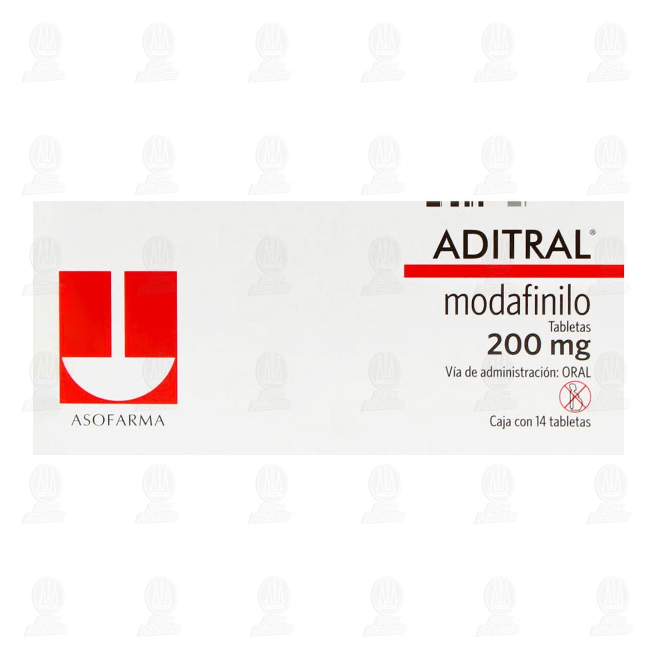 Aditral 200 mg, 14 Tabletas. image number 1
