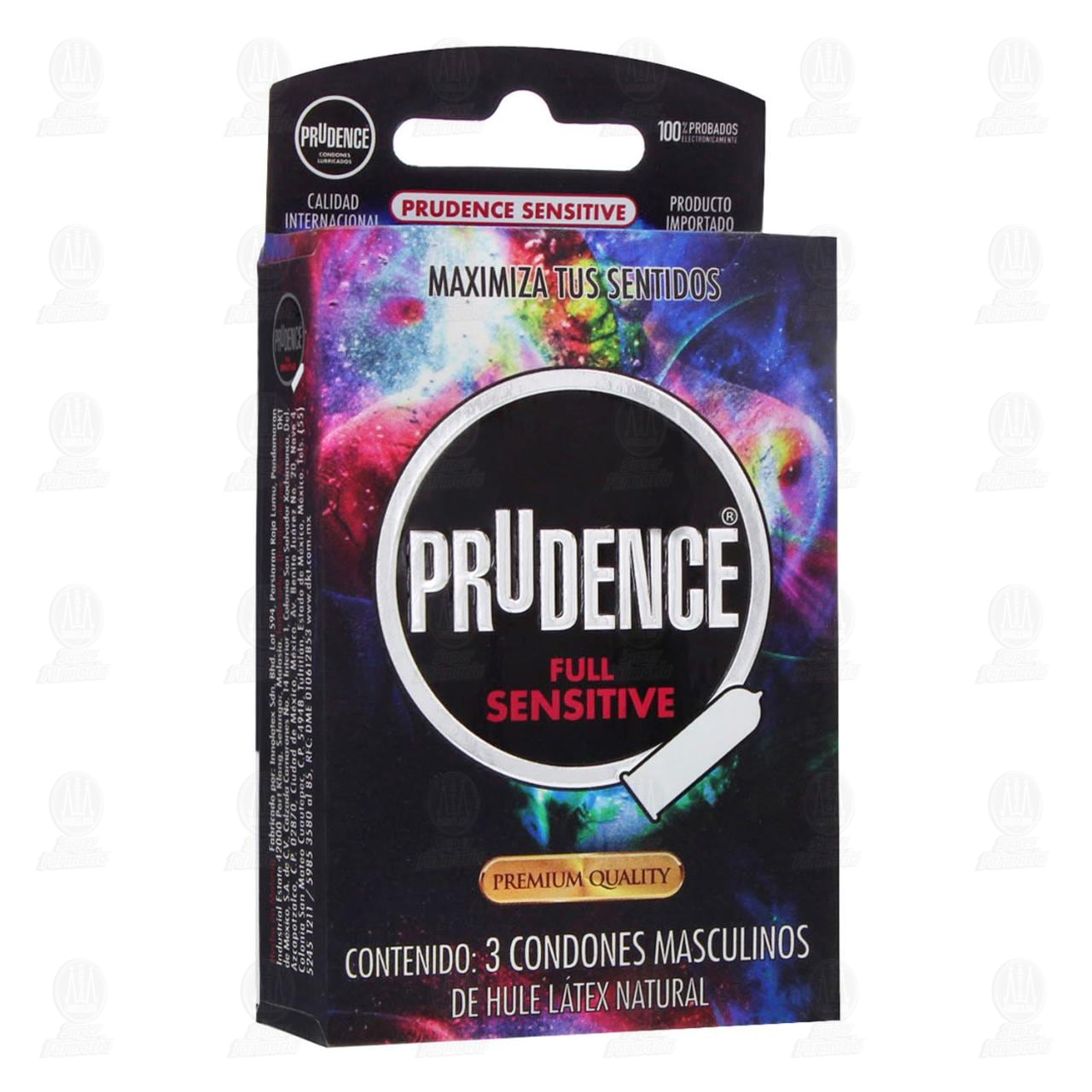 Imagen para Preservativo Prudence Full Sensitive, 3 pzas.