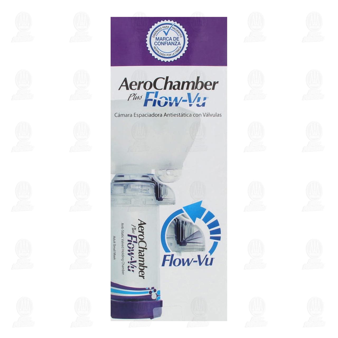 Aerochamber Plus Flow-Vu Adulto C&aacute;mara Espaciadora Antiest&aacute;tica con V&aacute;lvulas image number 1