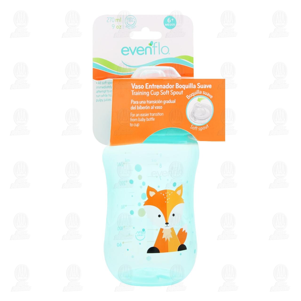 Vaso Entrenador Evenflo Forest con Boquilla Suave, 1 pz.