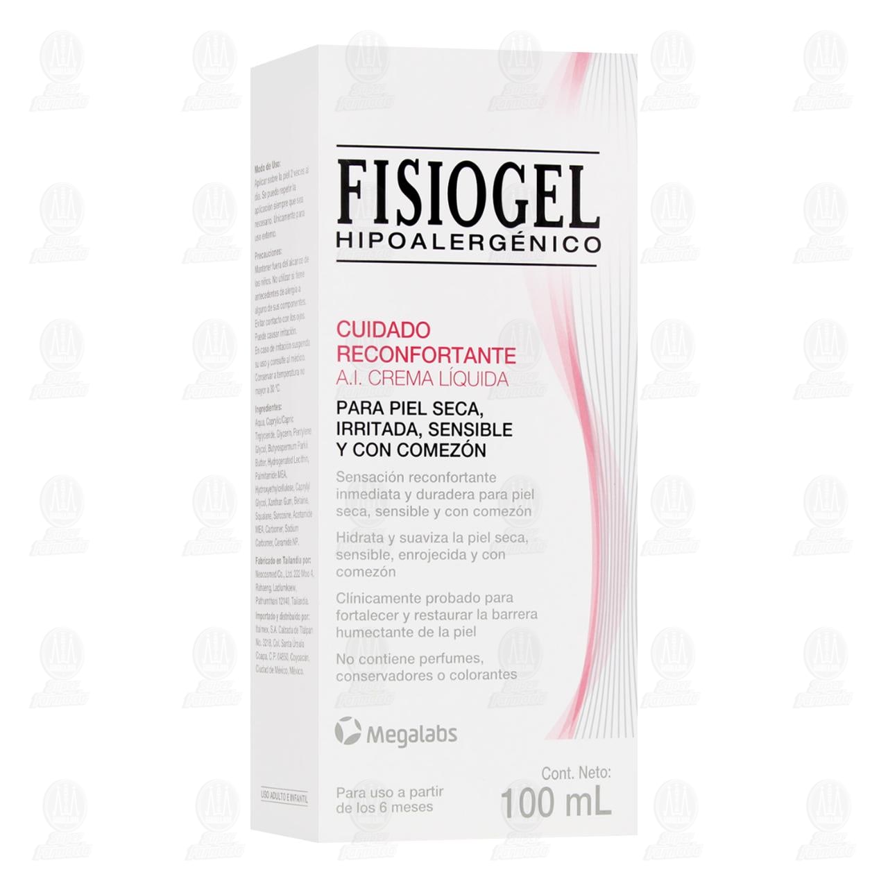 Imagen para Crema Líquida A.I. Fisiogel, 100 ml.