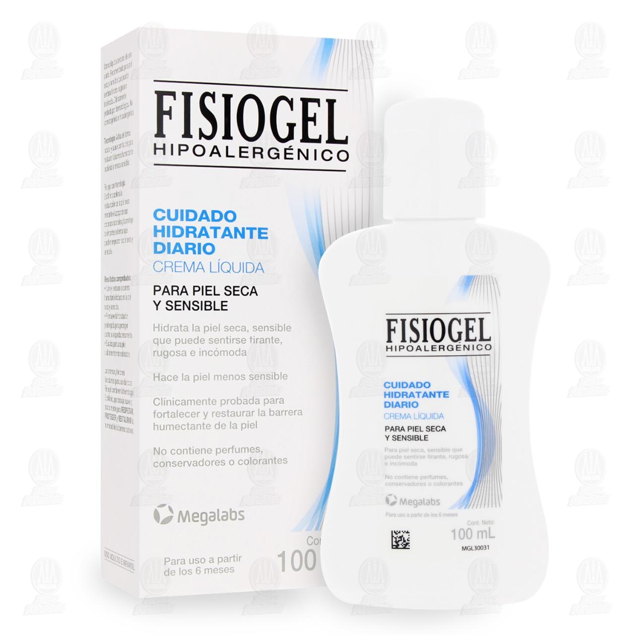 Crema L&iacute;quida Fisiogel Cuidado Hidratante Diario, 100 ml. image number 3