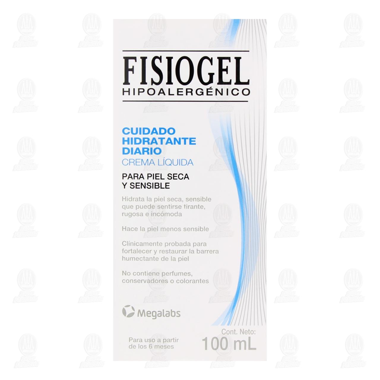 Crema L&iacute;quida Fisiogel Cuidado Hidratante Diario, 100 ml. image number 1