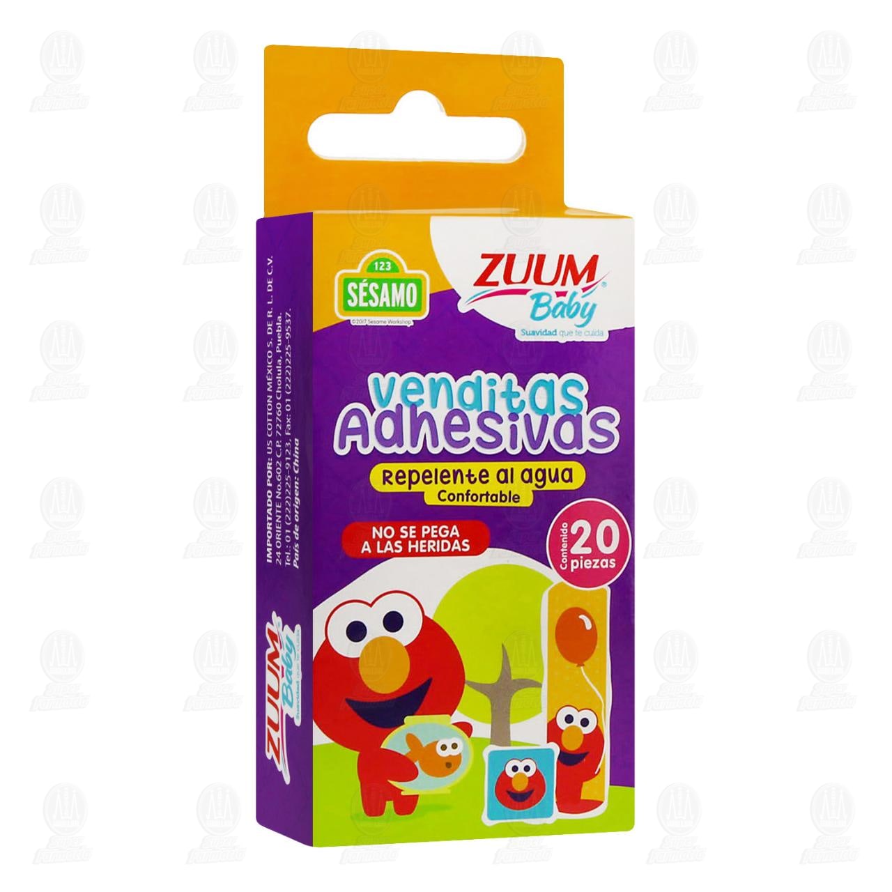 Imagen para Venditas Adhesivas Zuum Plaza Sésamo, 20 pzas.