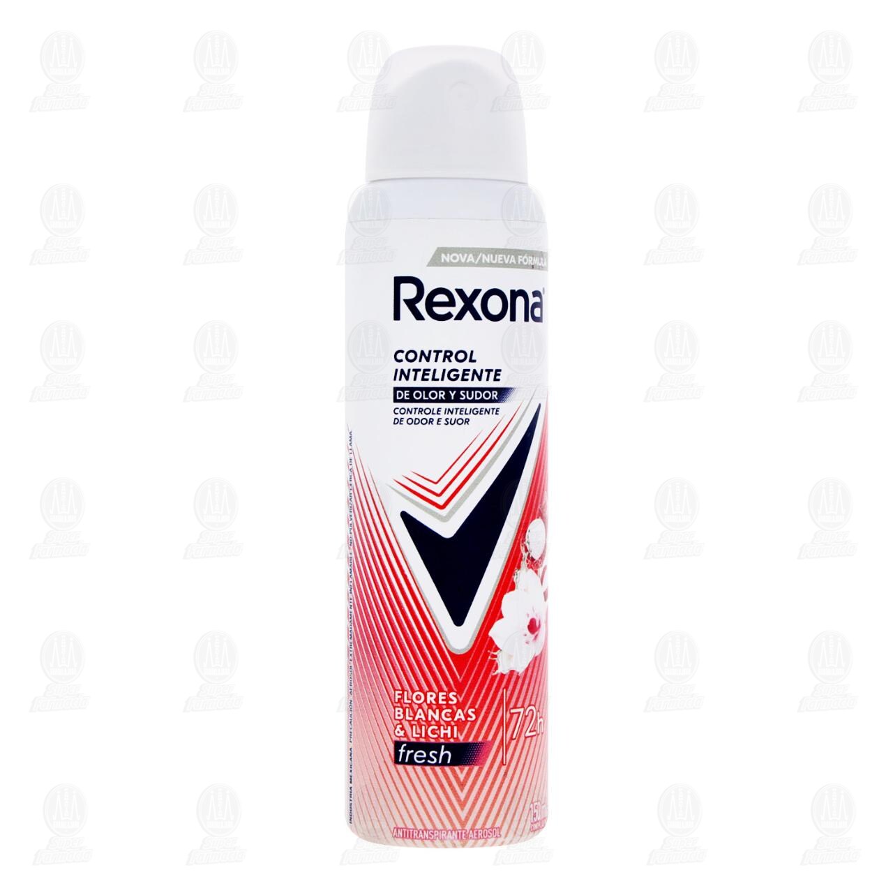 Antitranspirante Rexona Flores Blancas & Lichi Fresh en Aerosol, 150 ml.