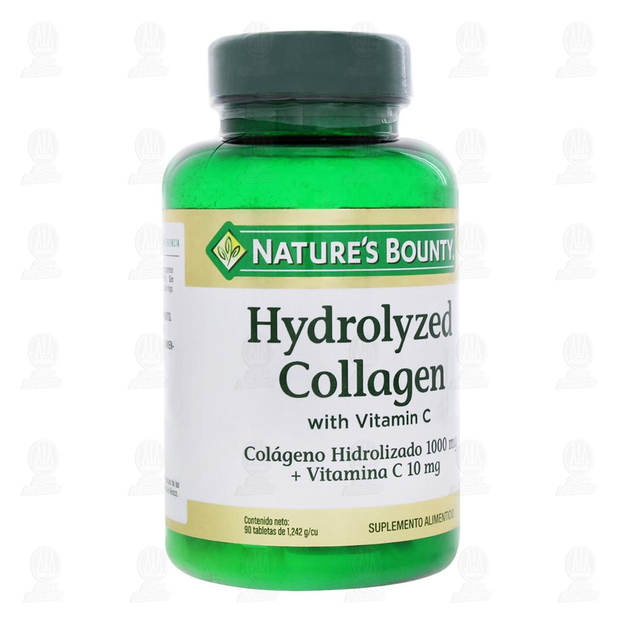Nature's Bounty Colágeno Hidrolizado con Vitamina C 1000mg/10mg, 90 Tabletas. image number 0