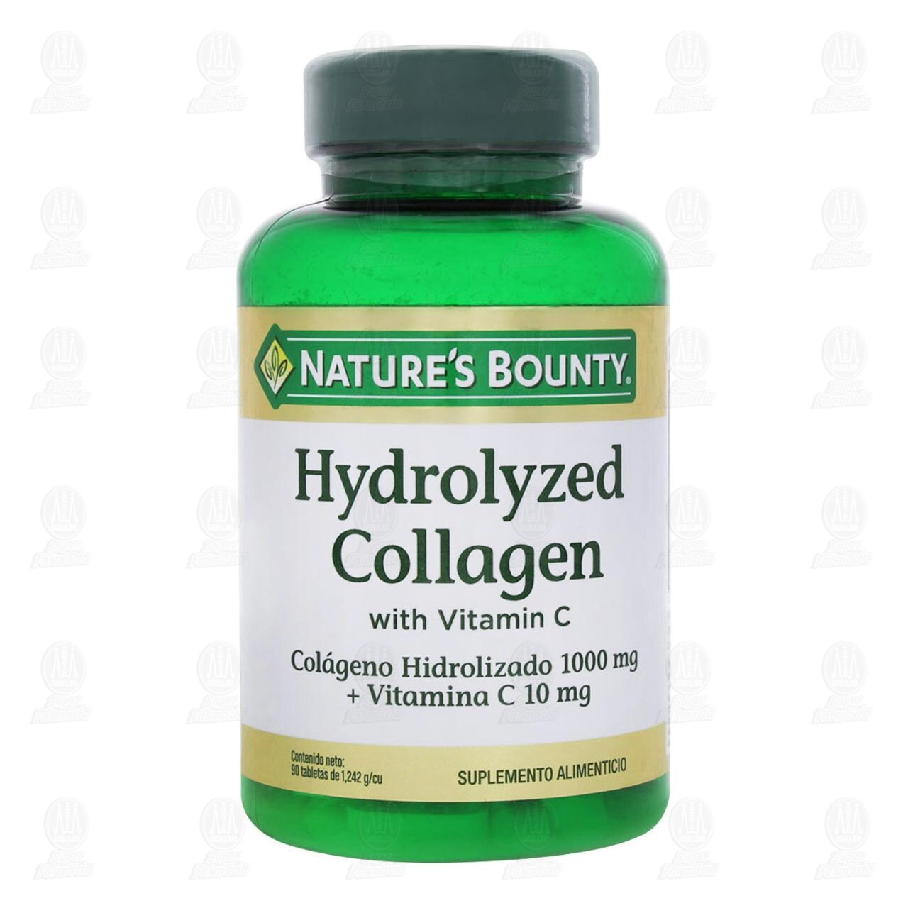 Nature's Bounty Colágeno Hidrolizado con Vitamina C 1000mg/10mg, 90 Tabletas. image number 1