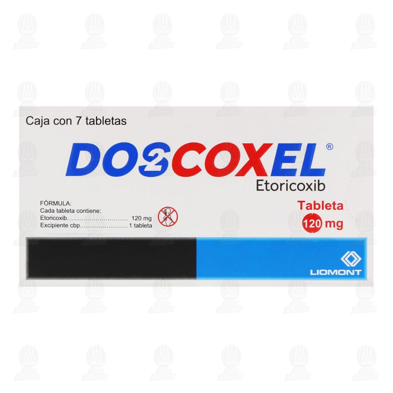 Doscoxel 120 mg, 7 Tabletas. image number 2