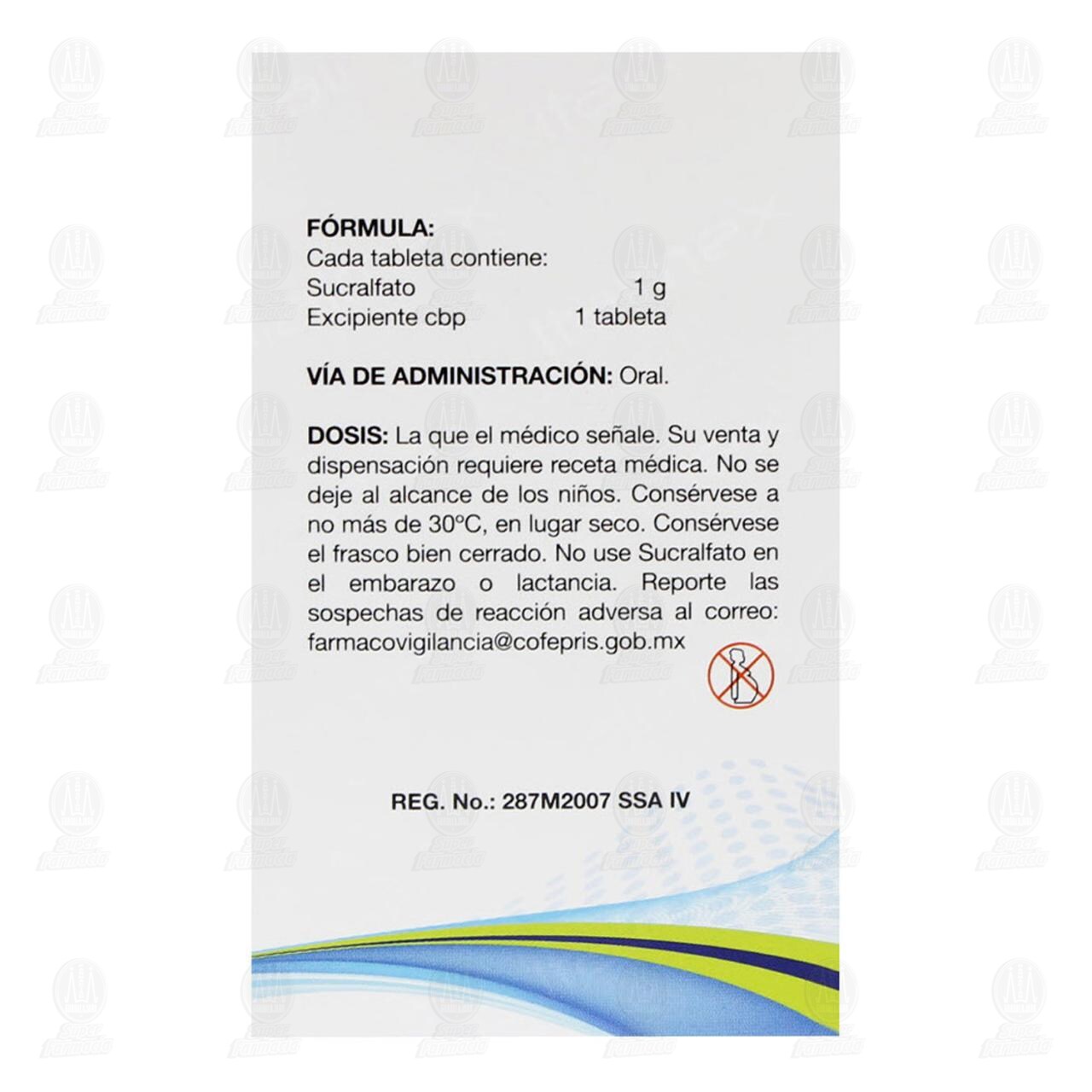 Ulsicral 1 gr, 40 Tabletas. image number 2