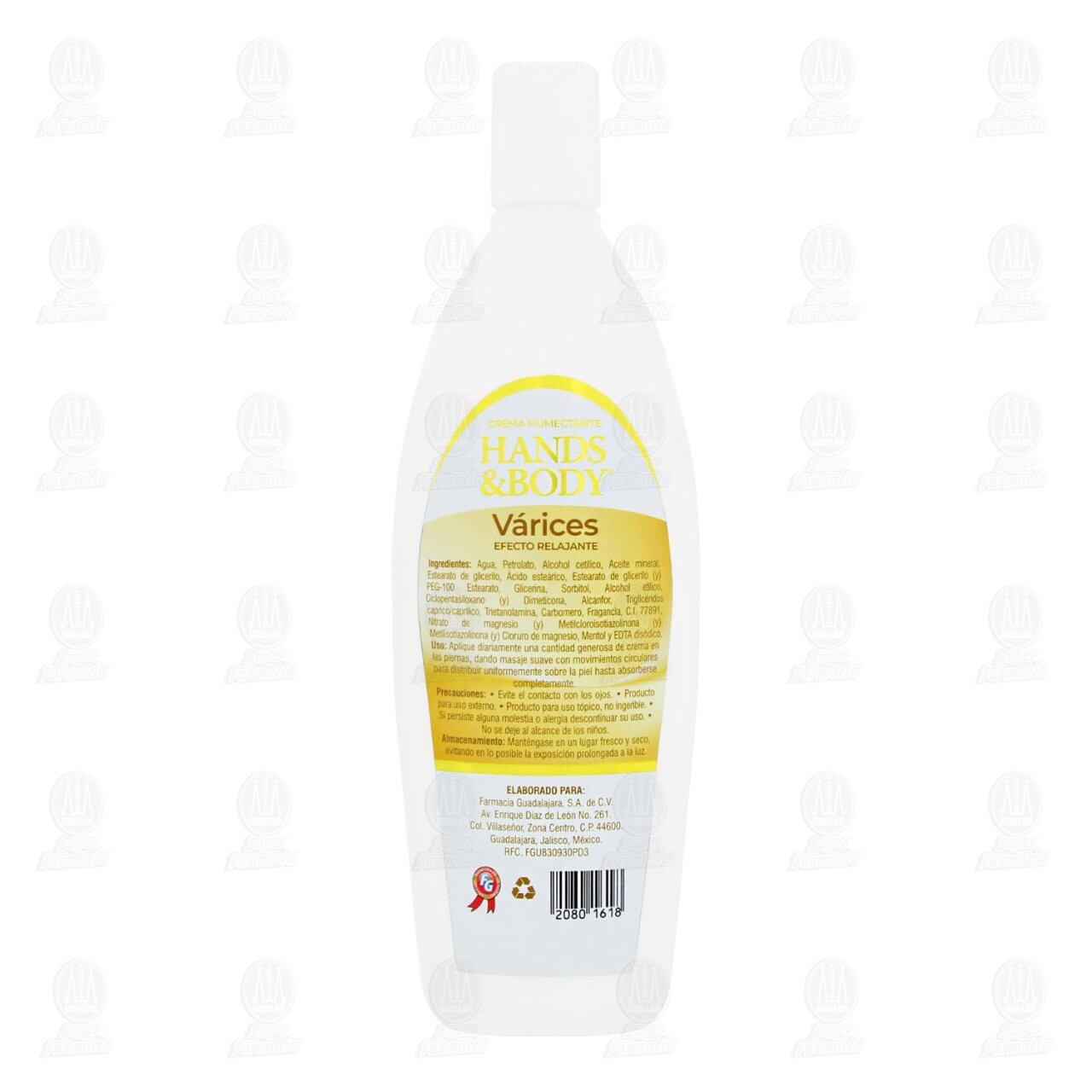 Crema Humectante Hands & Body V&aacute;rices con &Aacute;rnica y Manzanilla, 400 ml. image number 2