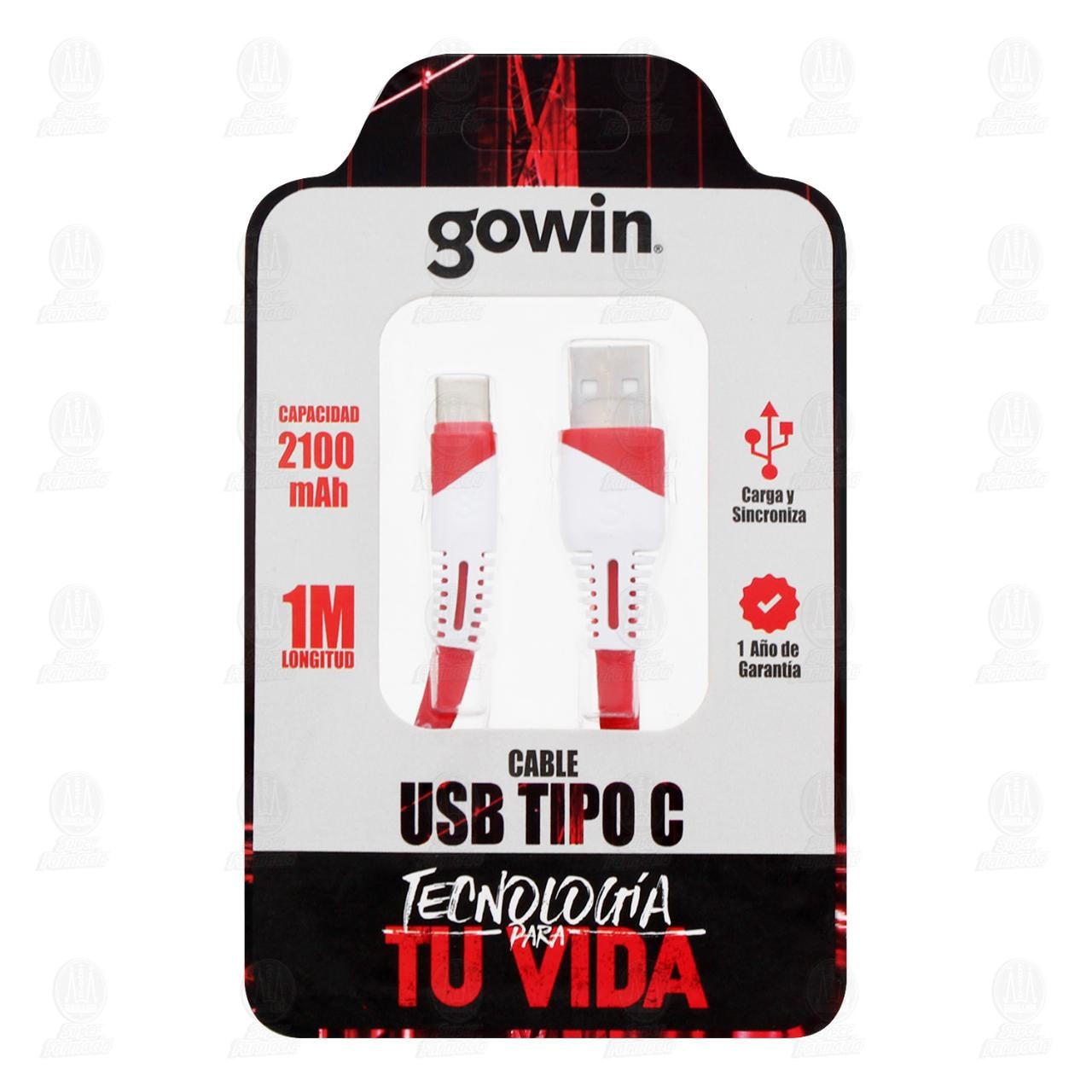 Cable Gowin USB Tipo C, 1 pz.