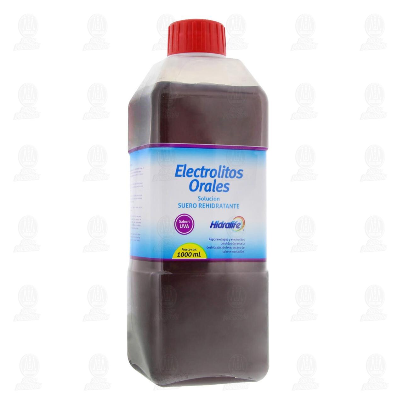 Suero Rehidratante Hidralife Sabor Uva, 1000 ml. image number 0