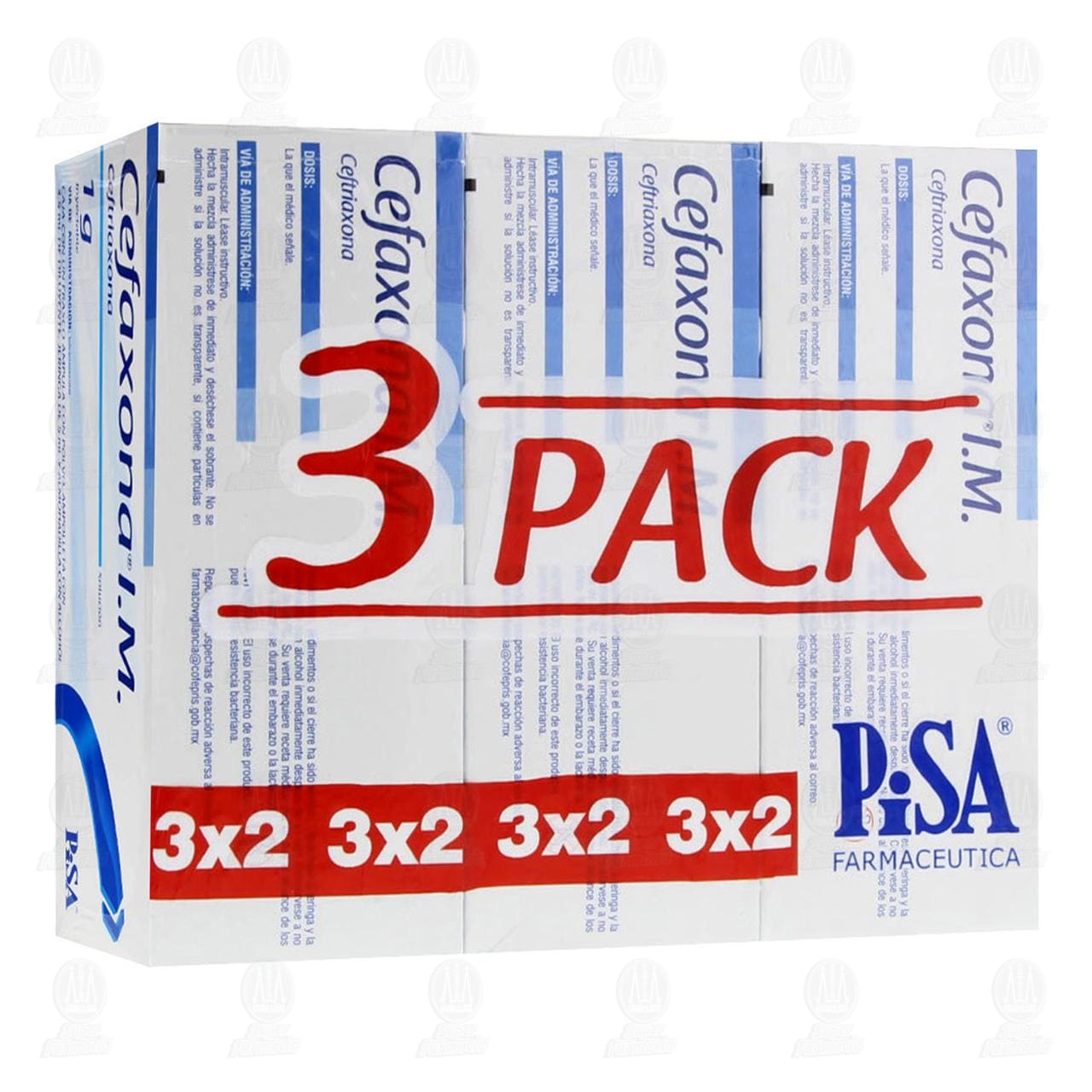 Cefaxona I.M 1 gr, Soluci&oacute;n Inyectable 3x2. image number 0