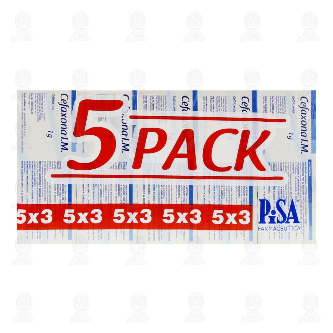 Cefaxona I.M 1 gr, Soluci&oacute;n Inyectable 5x3. image number 1