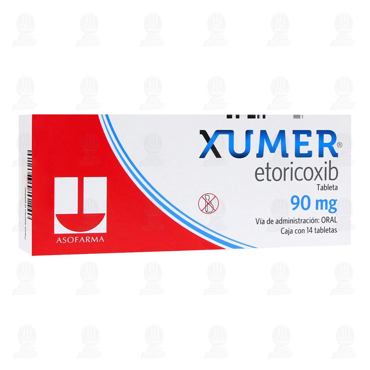 Xumer 90 mg, 14 Tabletas. de XUMER | Farmacias Guadalajara