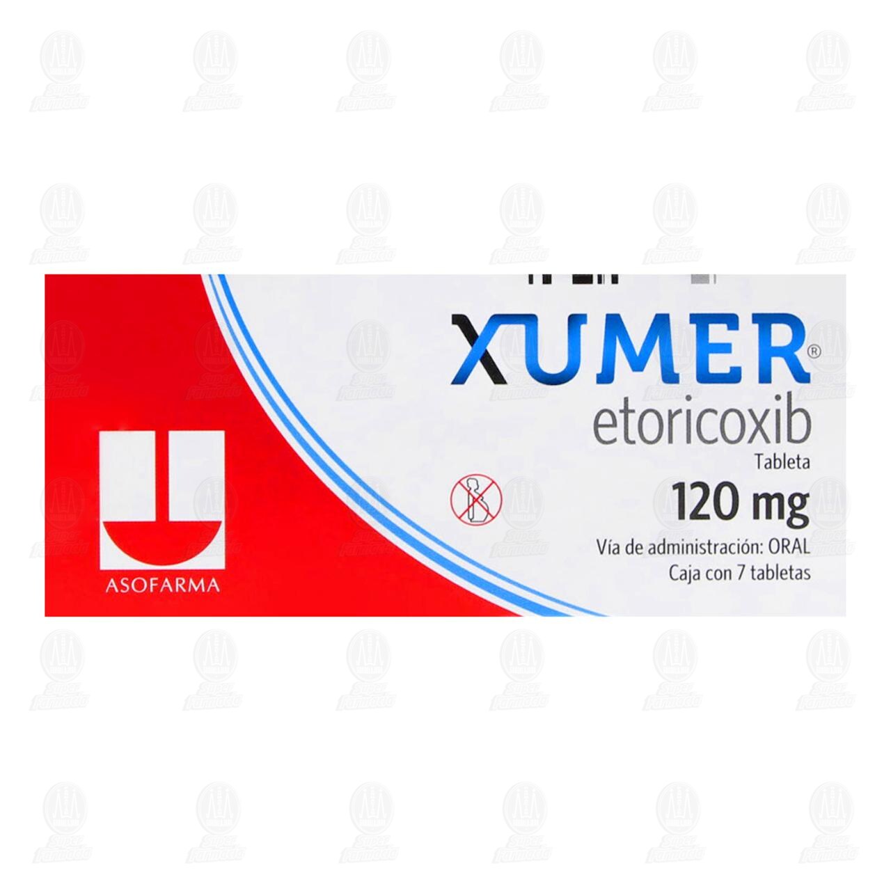 Xumer 120 mg, 7 Tabletas. image number 1