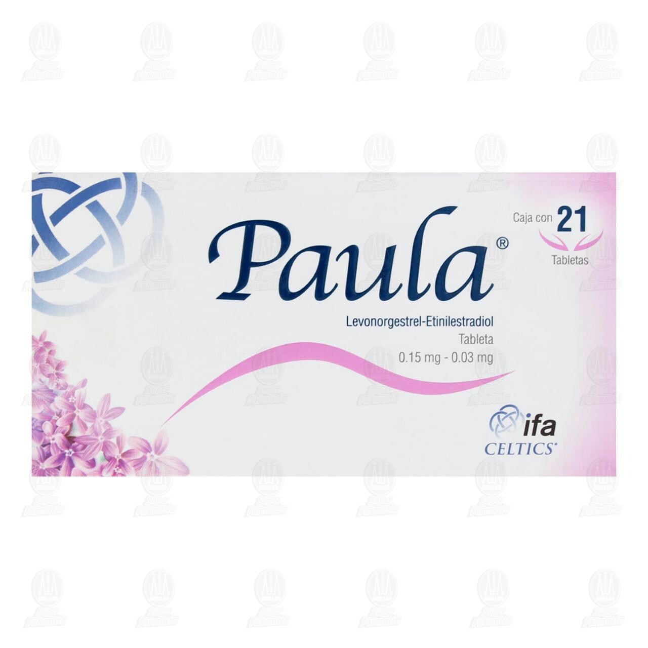 Paula 0.15mg/0.03mg, 21 Tabletas. image number 1