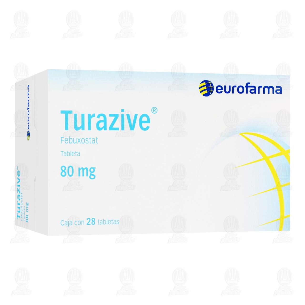Turazive 80 mg, 28 Tabletas.