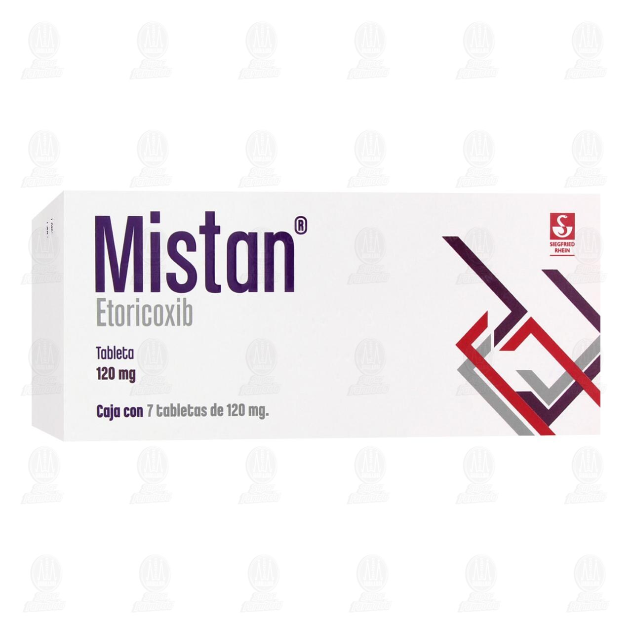 Mistan 120 mg, 7 Tabletas. image number 0