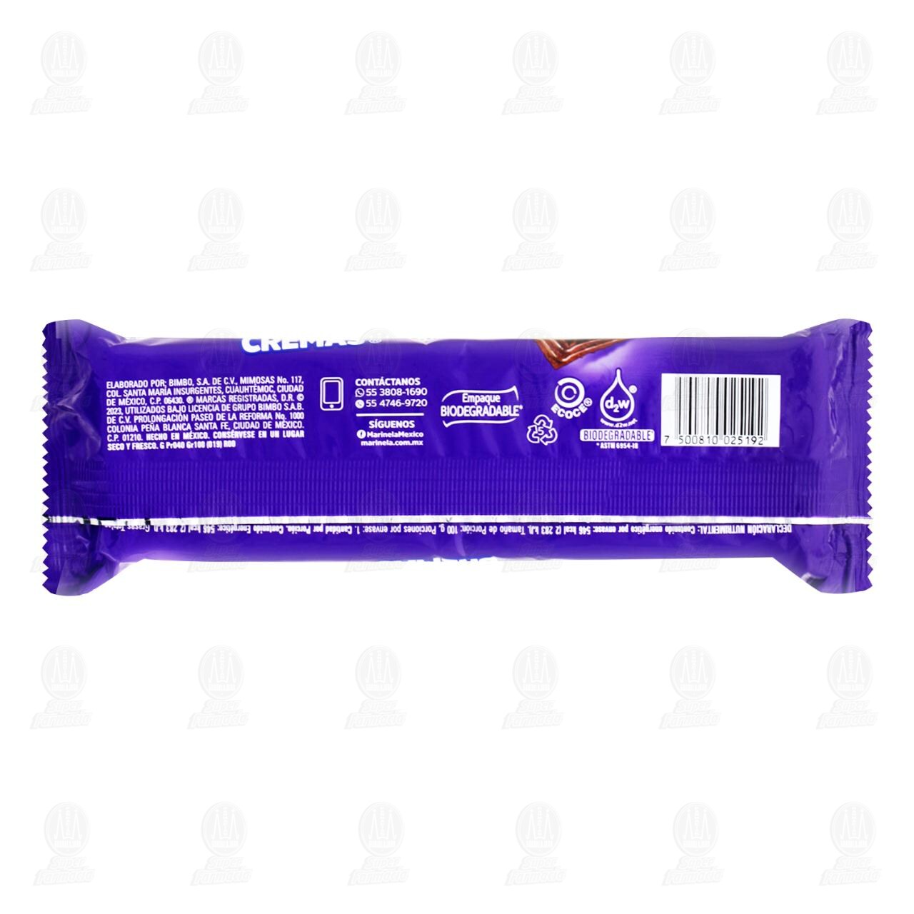 Galletas Marinela Suavicremas Sabor Chocolate, 100 gr. image number 1