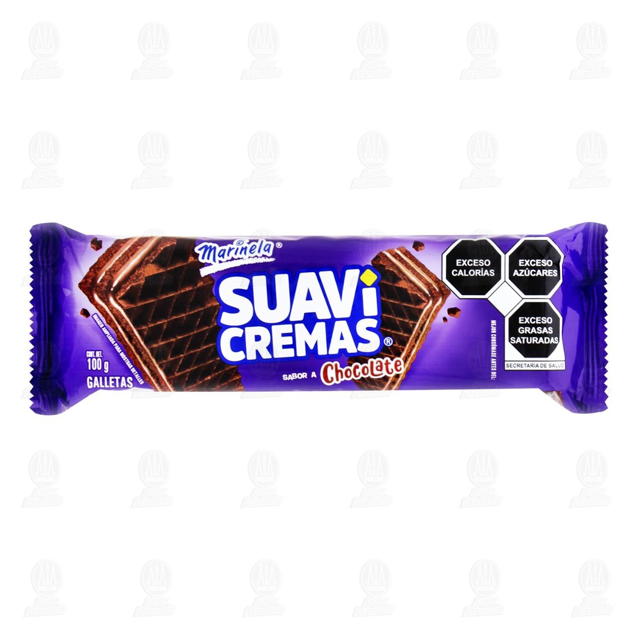 Galletas Marinela Suavicremas Sabor Chocolate, 100 gr. image number 0