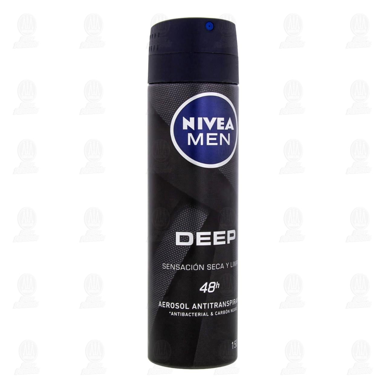 Imagen para Nivea Men Desodorante Antitranspirante Hombre Deep Spray, 150ml.