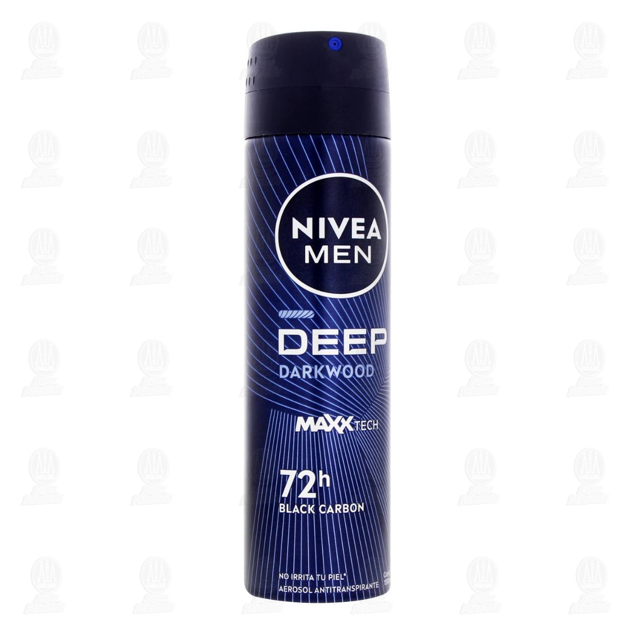 Nivea Men Antitranspirante Deep Darkwood Maxxtech Aerosol, 150 ml. image number 0