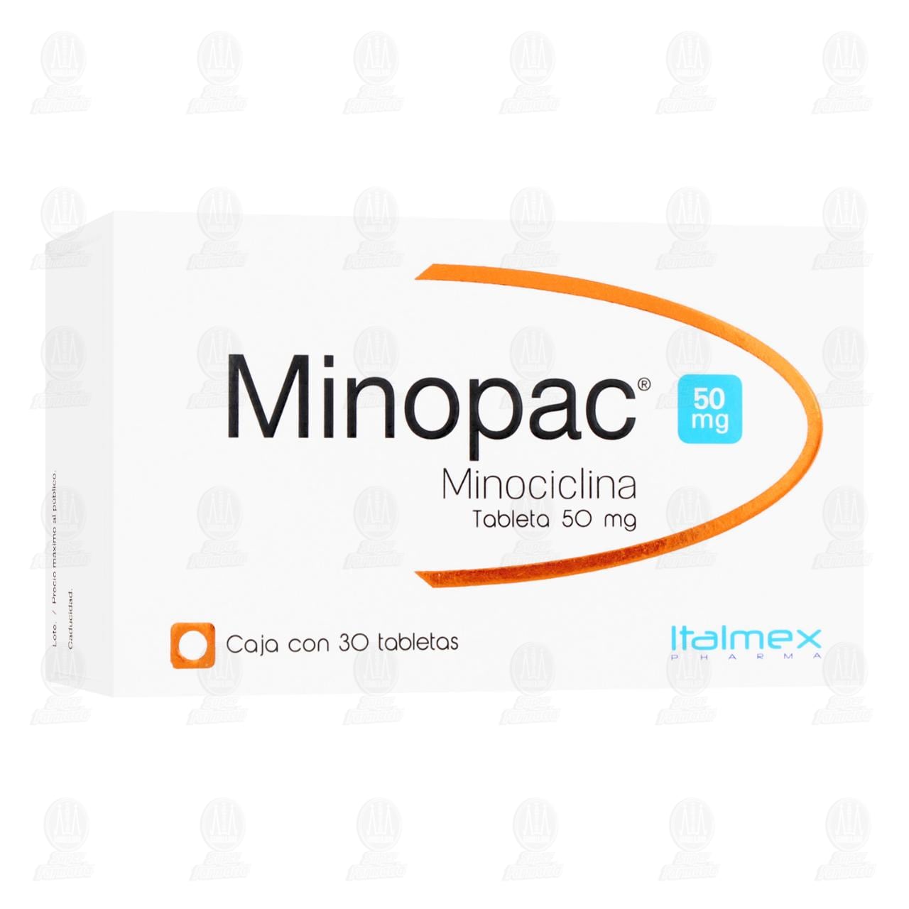 Minopac 50 mg, 30 Tabletas. image number 0
