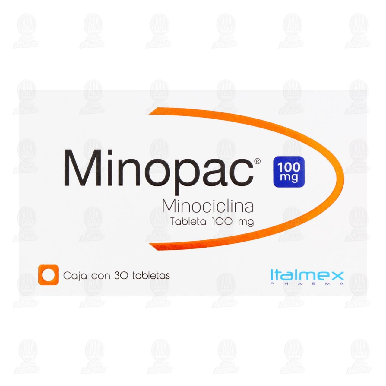 Minopac 100 mg, 30 Tabletas. image number 1